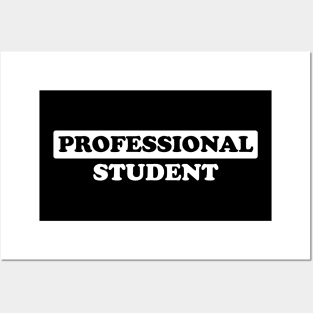 Professional Student - Humor (Light Text) Posters and Art